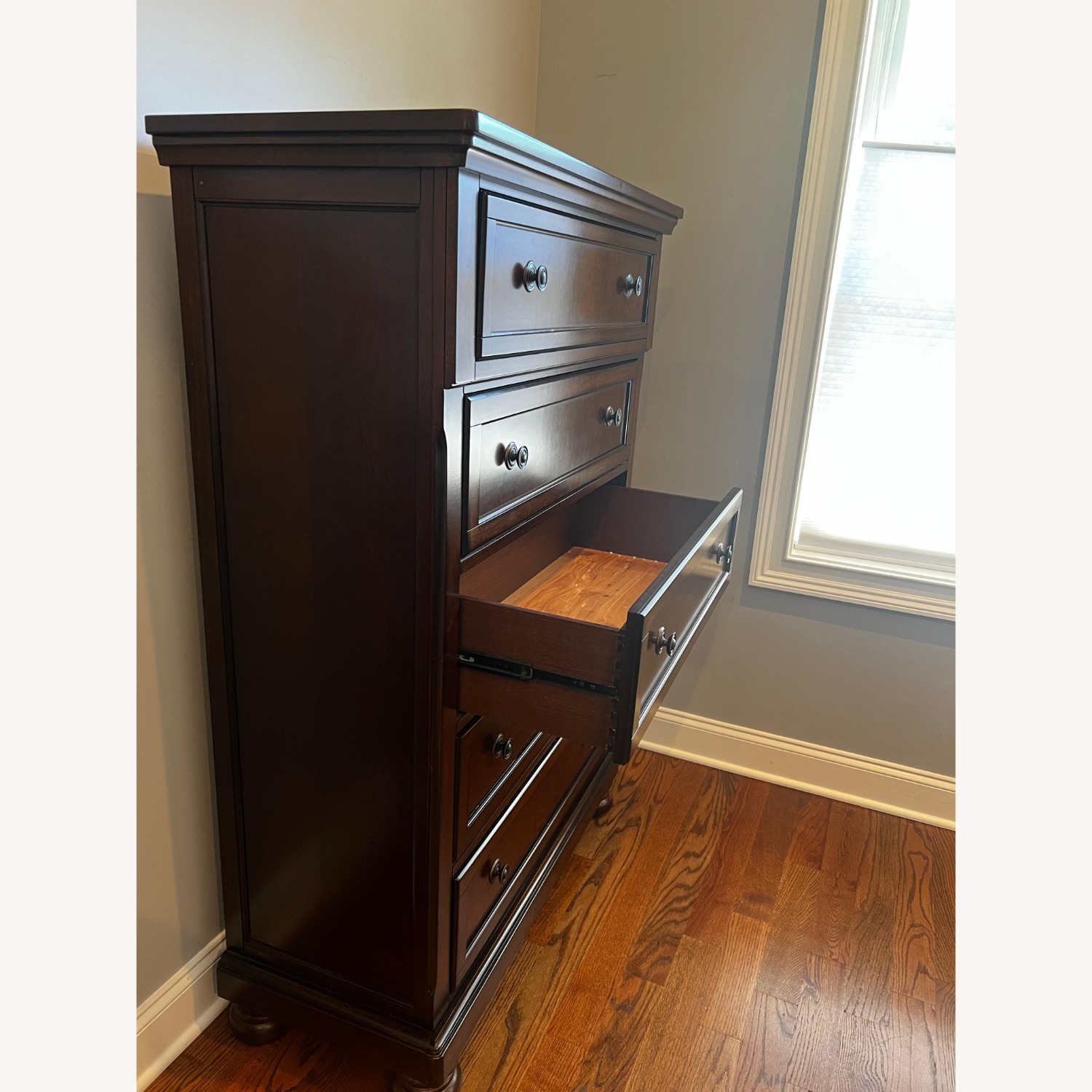 Ashley Furniture Porter Dark Brown Wood Dresser - image-2