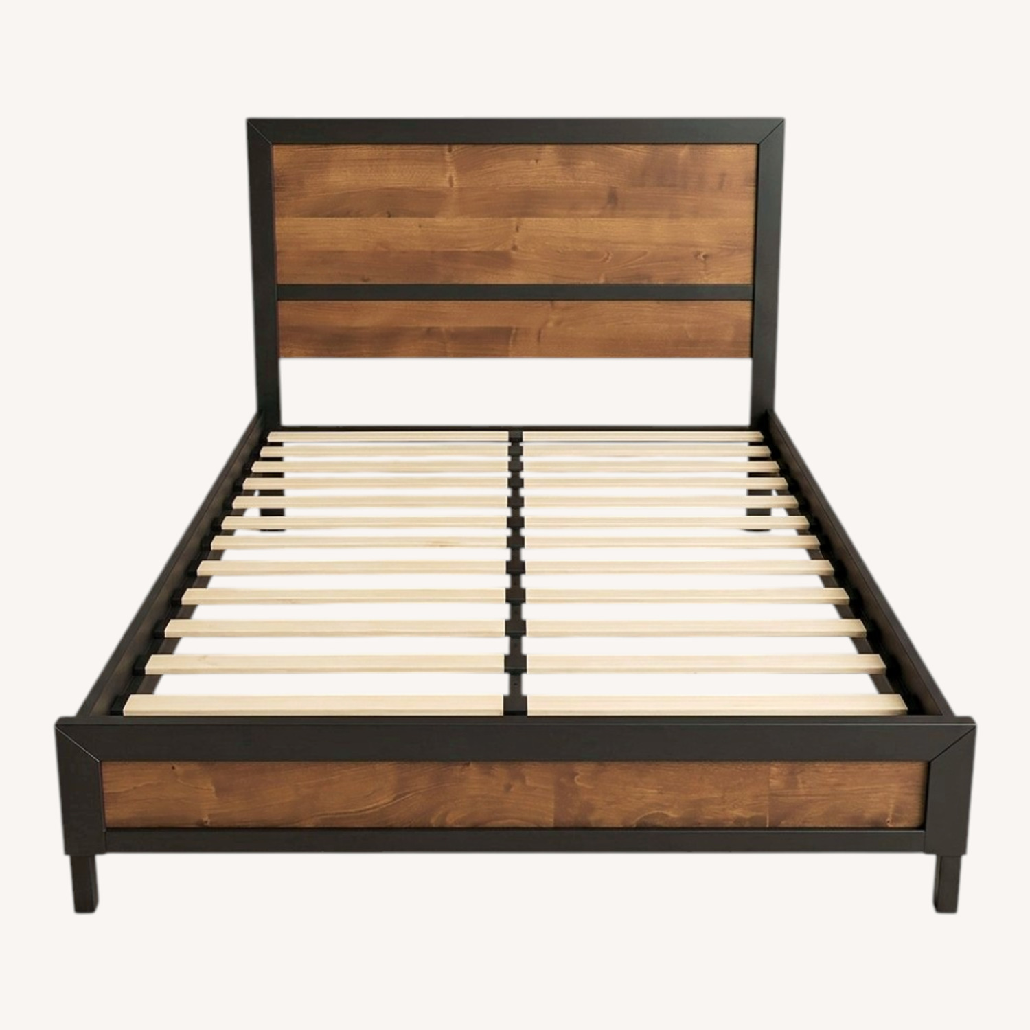 Wayfair Light Brown Queen Bed - image-0
