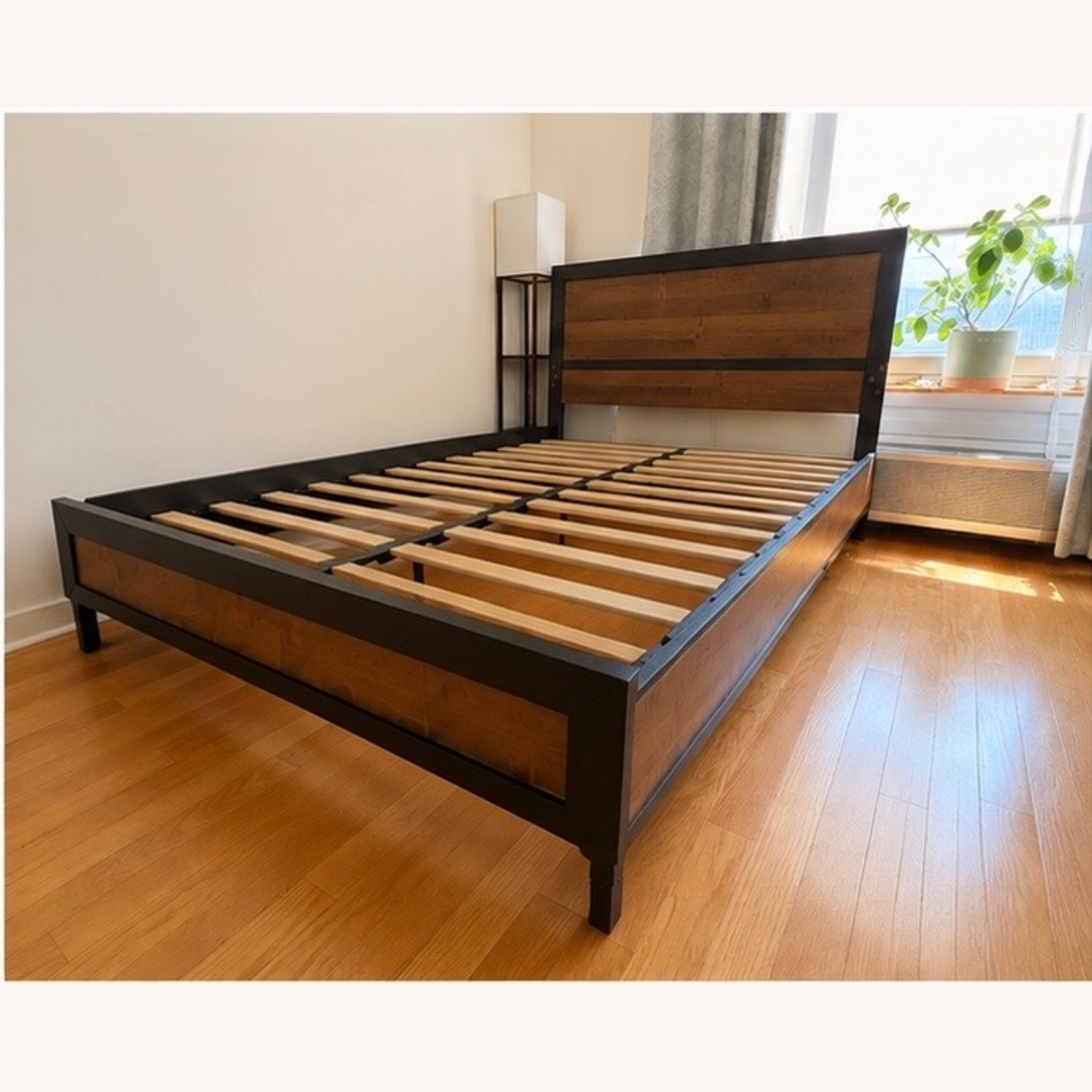 Wayfair Light Brown Queen Bed - image-5