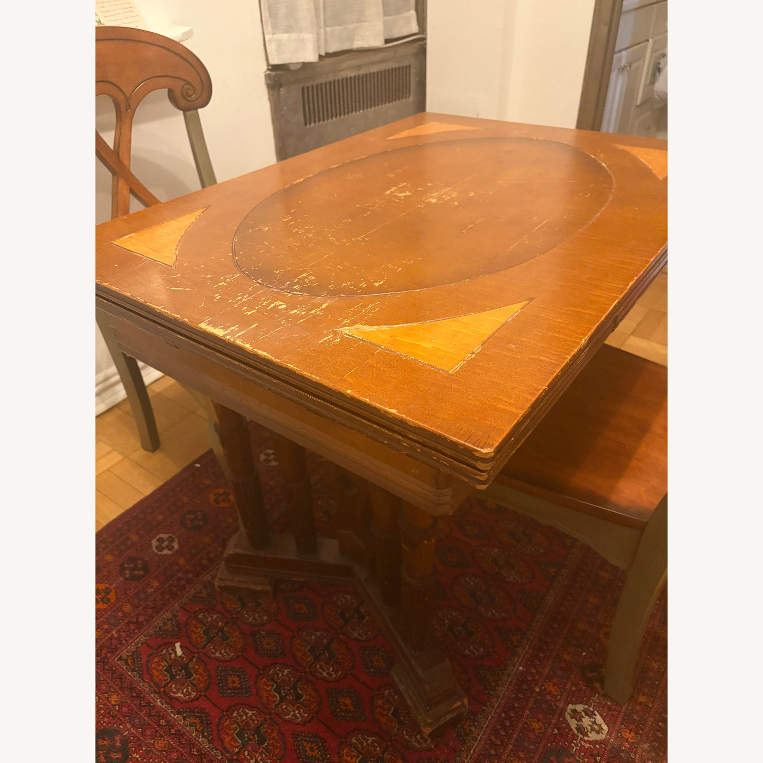 Vintage/Antique Dark Brown Dining Table - image-2