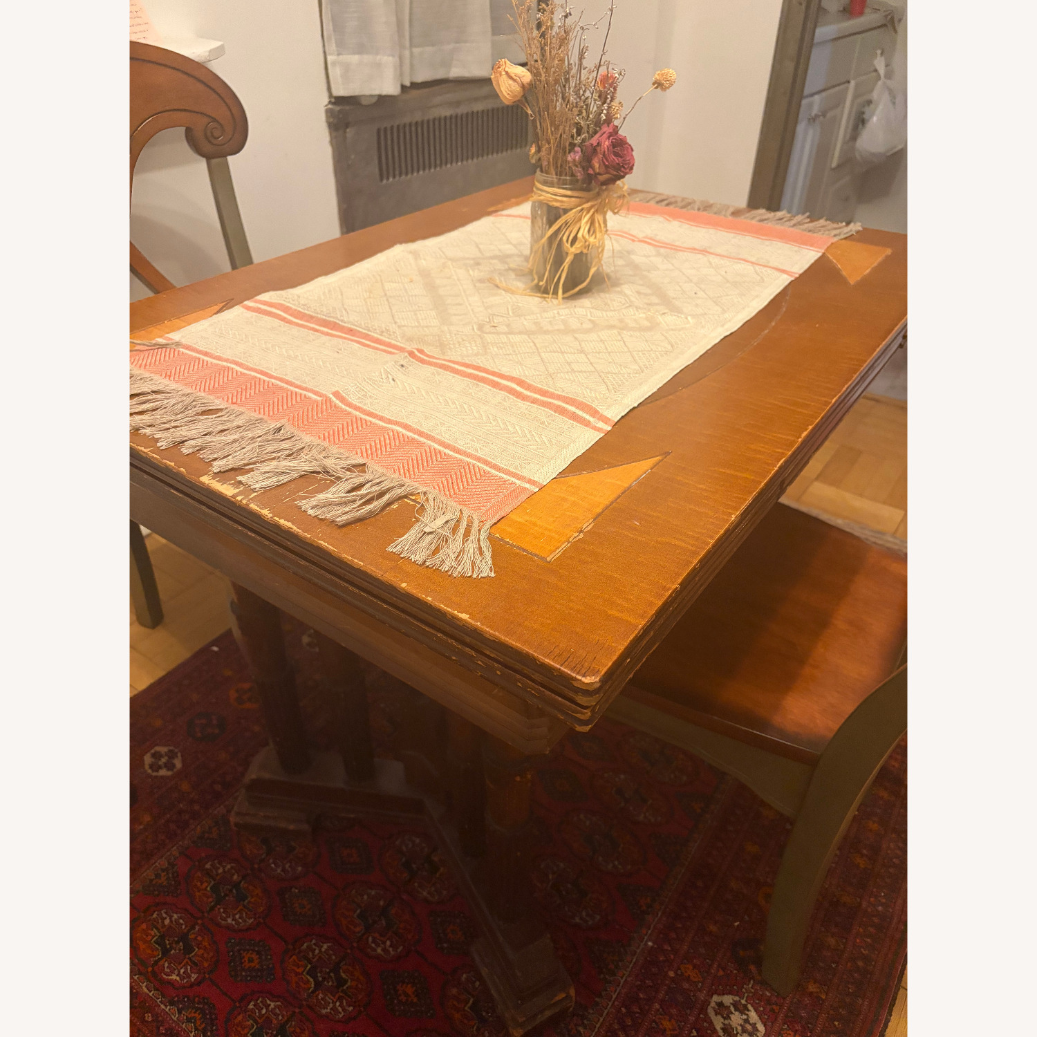 Vintage/Antique Dark Brown Dining Table - image-3
