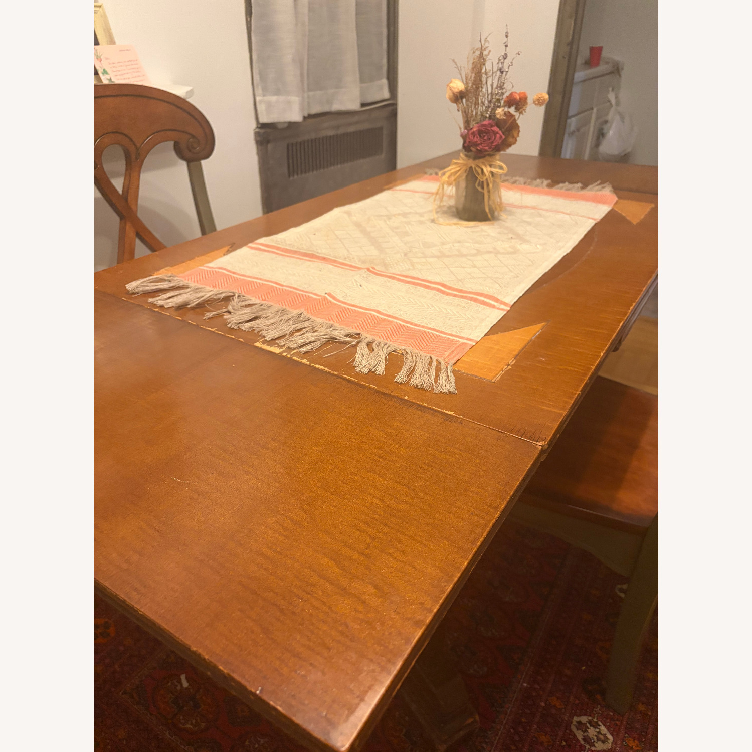 Vintage/Antique Dark Brown Dining Table - image-1