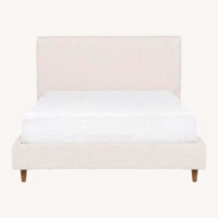 Living Spaces King Sand Upholstered Bed