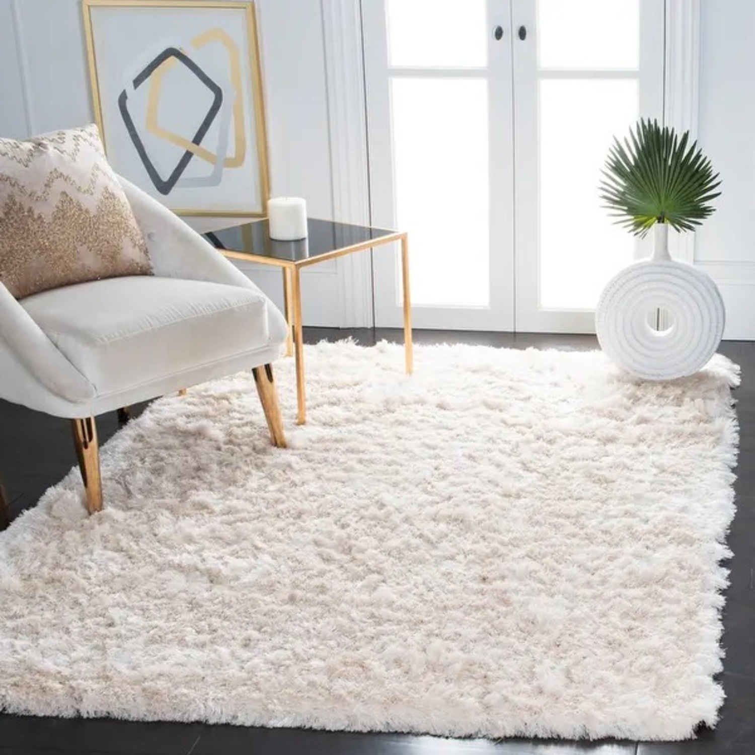 Safavieh Ivory Shag Rug - image-3