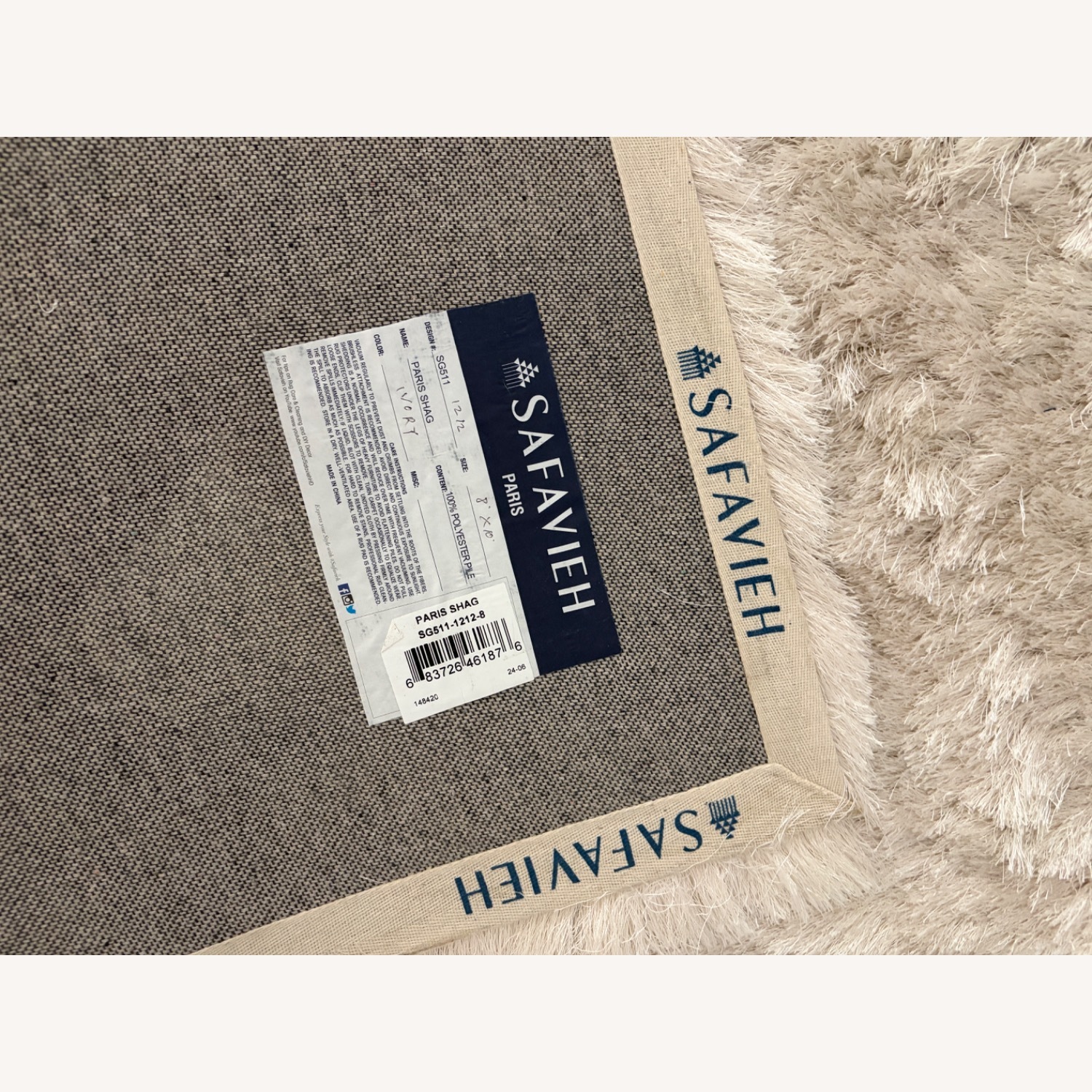 Safavieh Ivory Shag Rug - image-2