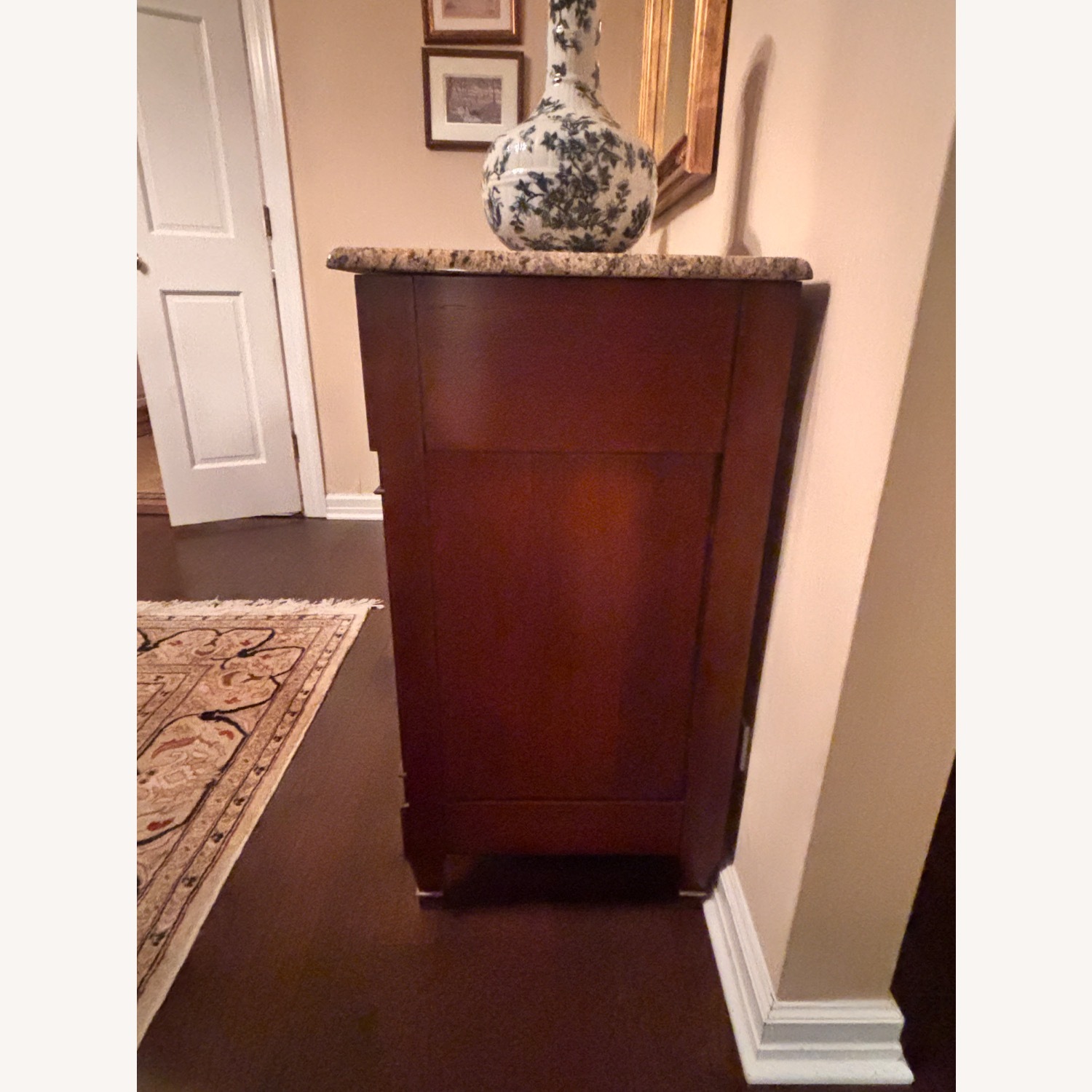 Vintage Wood and Marble Chest - image-4