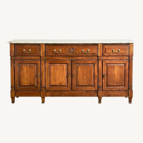 Used Vintage Wood and Marble Chest for sale on AptDeco