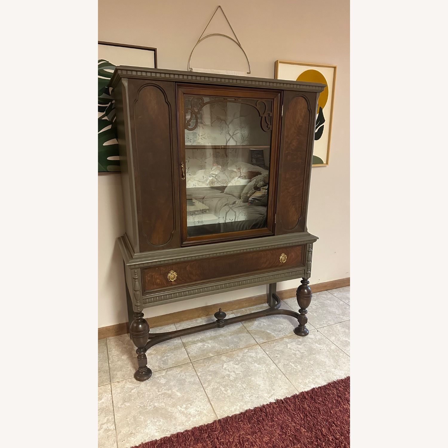 Wood China Cabinet - image-2