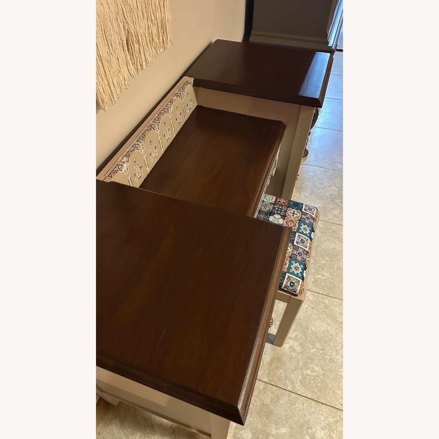 Antique Wood Dressing Table - image-4
