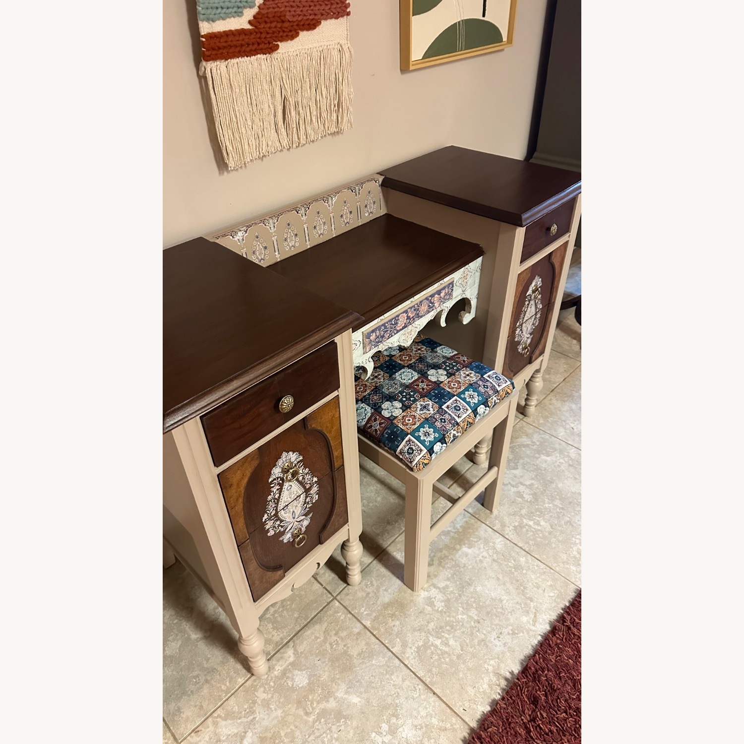 Antique Wood Dressing Table - image-3
