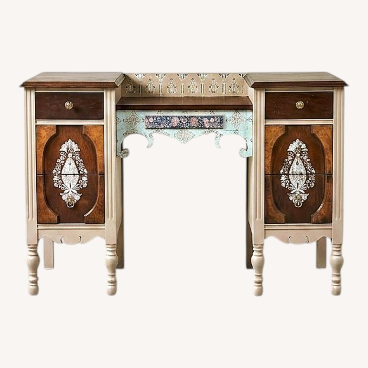 Antique Wood Dressing Table - image-0