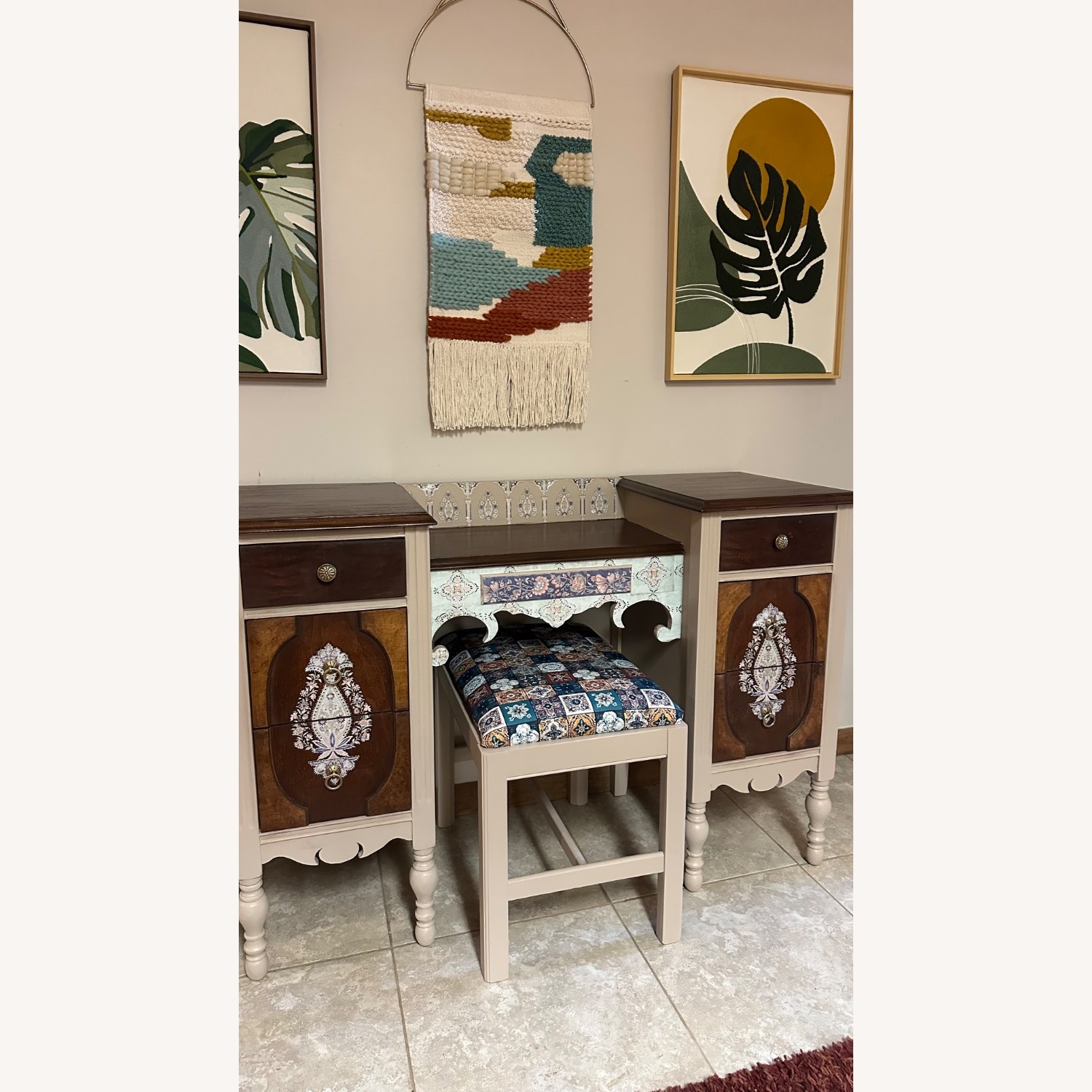 Antique Wood Dressing Table - image-6