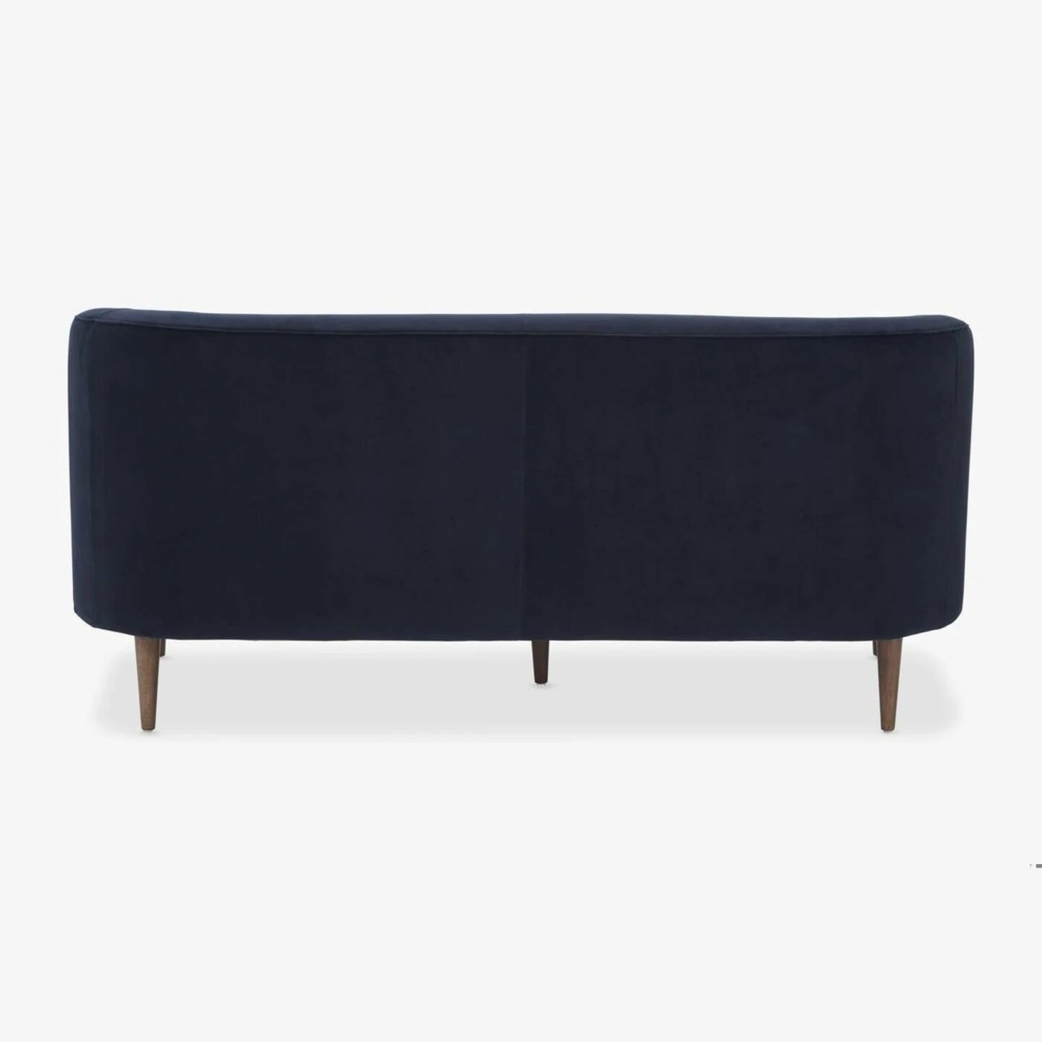Feather Blue Velvet Small Sofa - image-4
