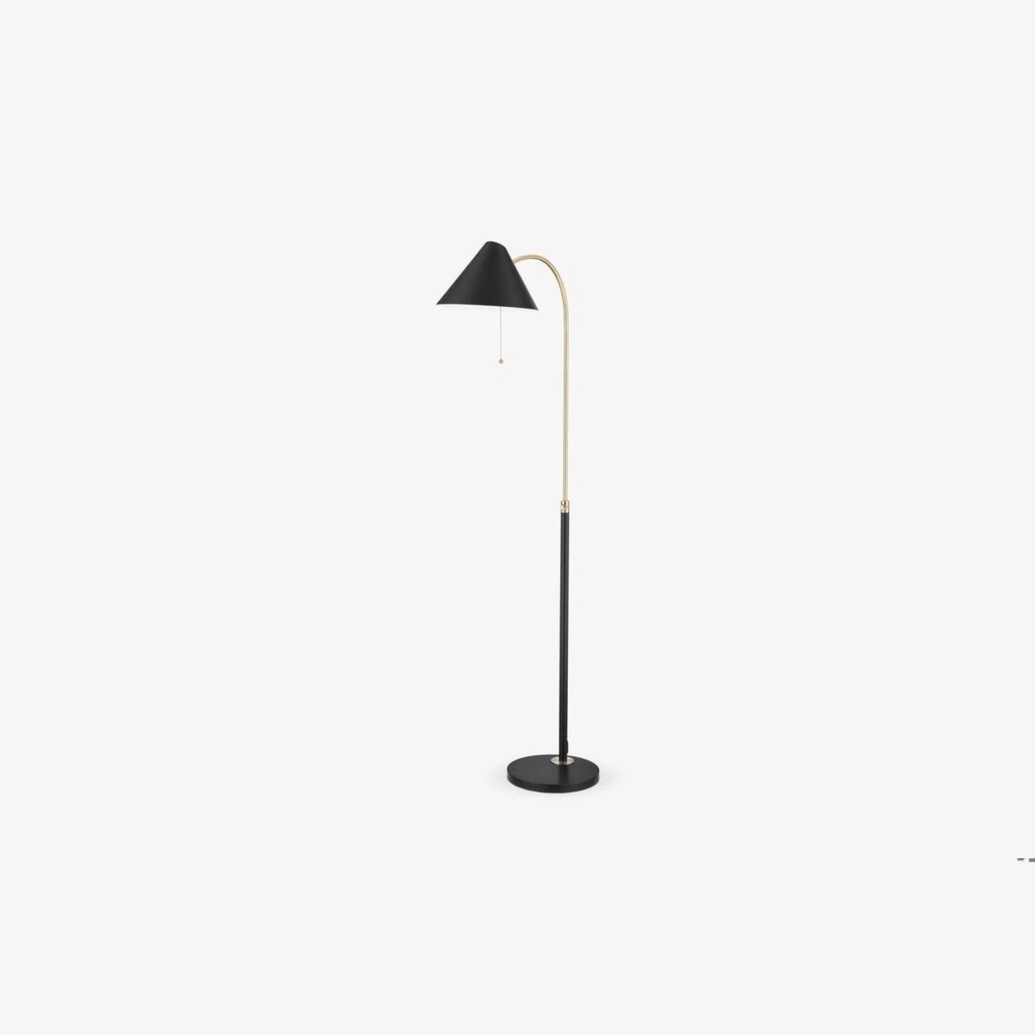 Feather Black Metal Floor Lamp - image-1