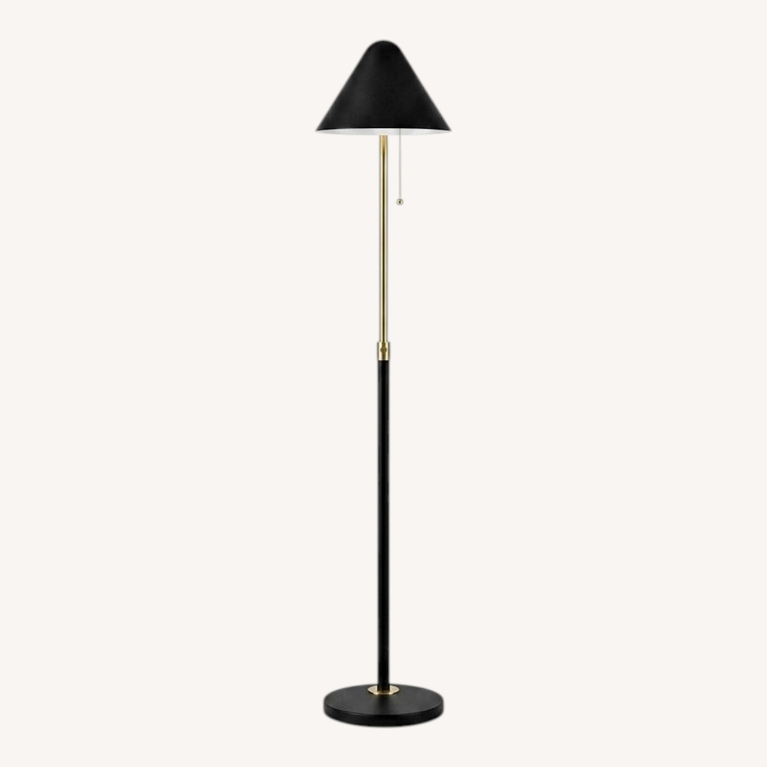 Feather Black Metal Floor Lamp - image-0