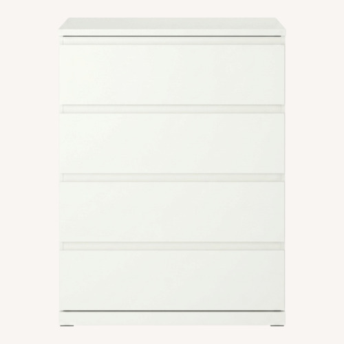 Used IKEA Storklinta White Wood Dresser for sale on AptDeco