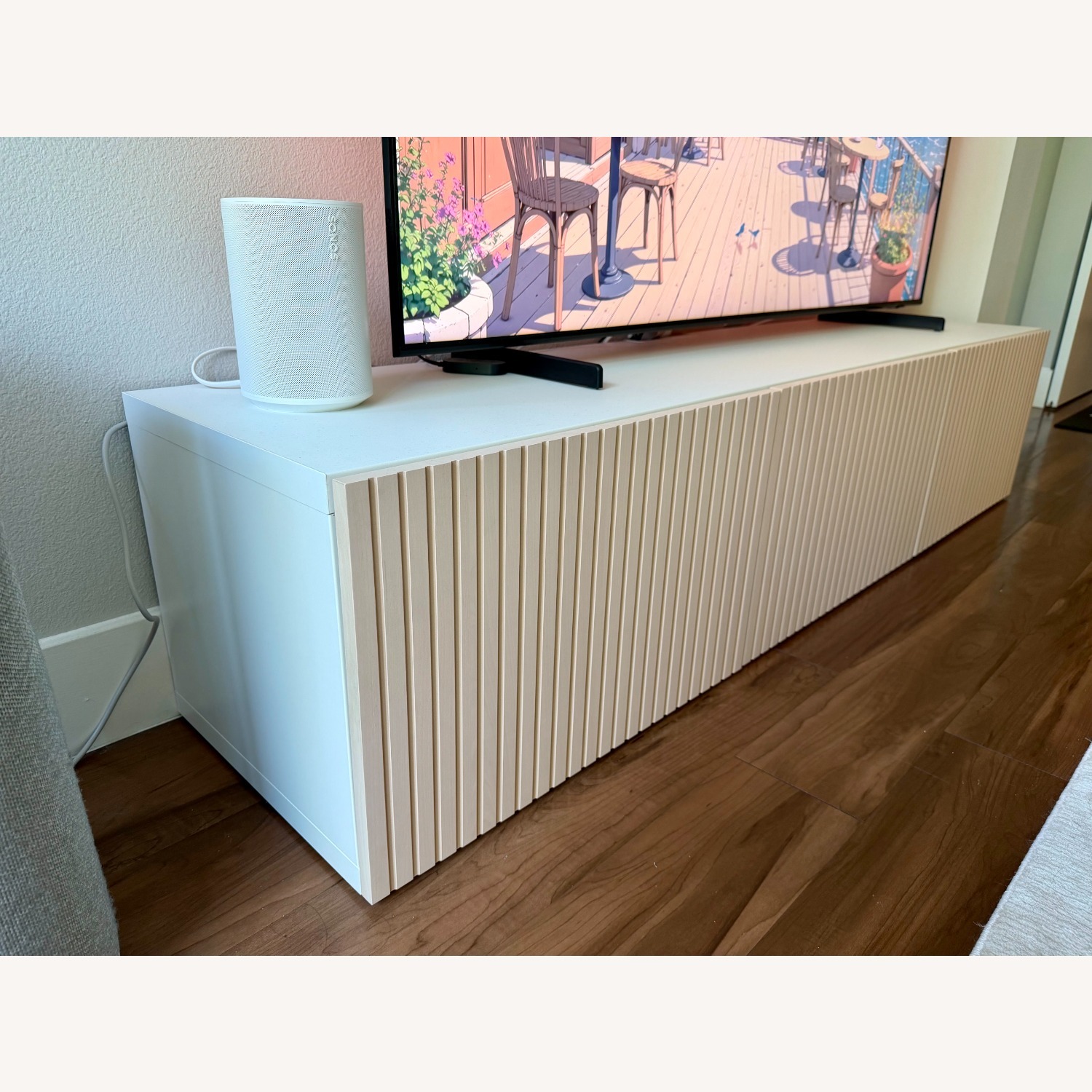 IKEA Bestå Natural Wood Media Storage - image-2