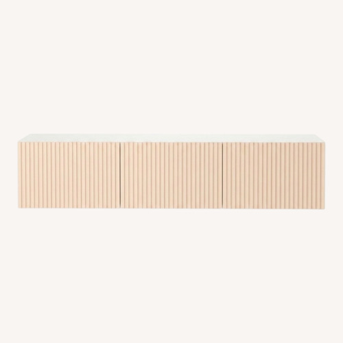 Used IKEA BestĂĄ Natural Wood Media Storage for sale on AptDeco