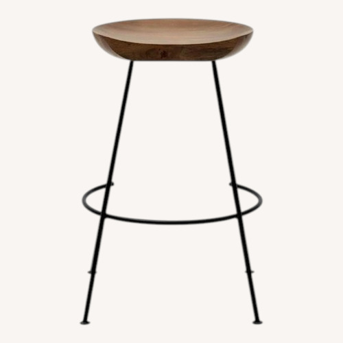 Used Feather Mango Wood Bar Stools for sale on AptDeco