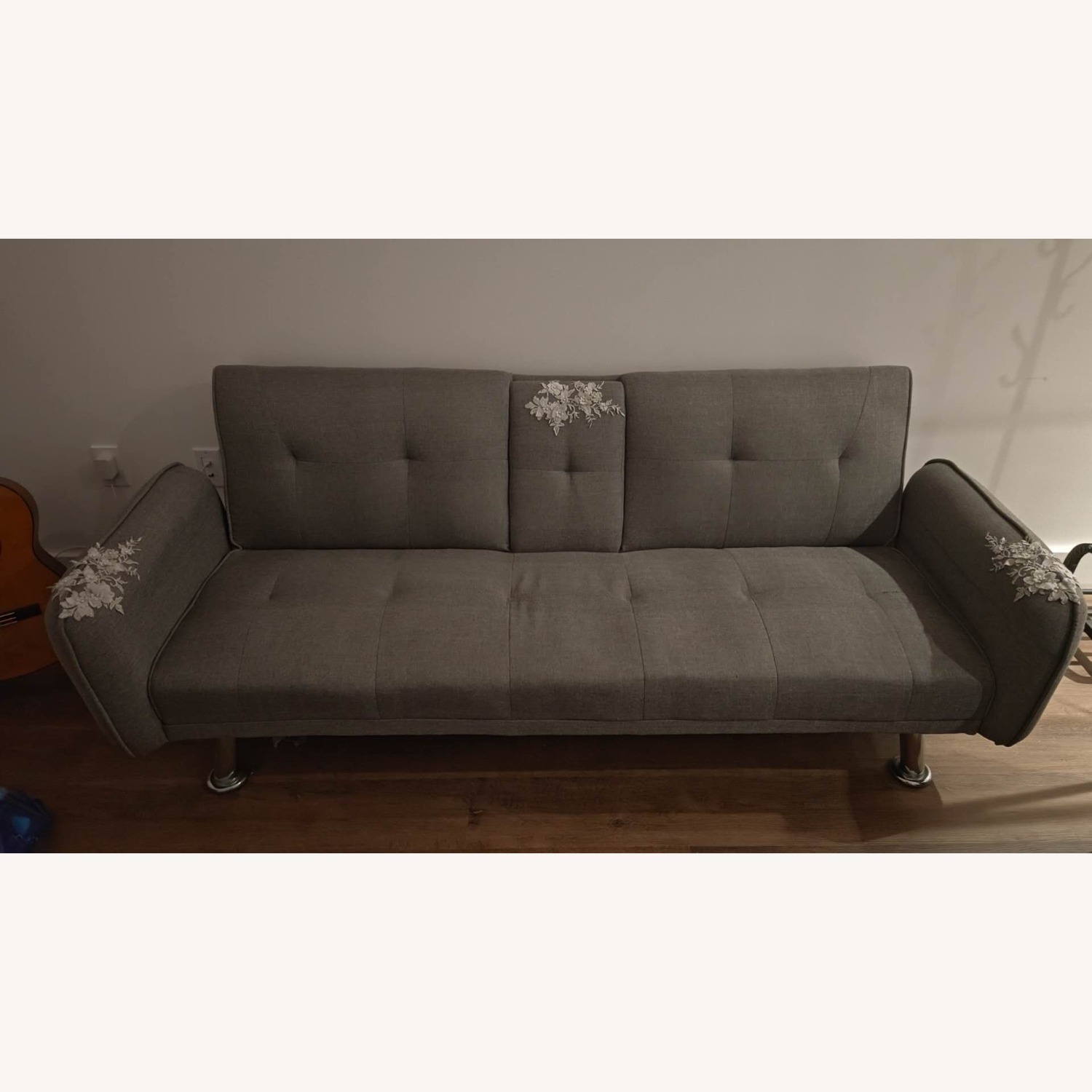 Walmart Gray Futon Sofa - image-4