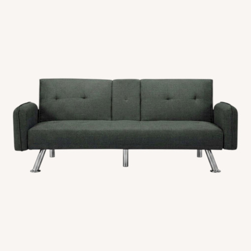 Used Walmart Gray Futon Sofa for sale on AptDeco