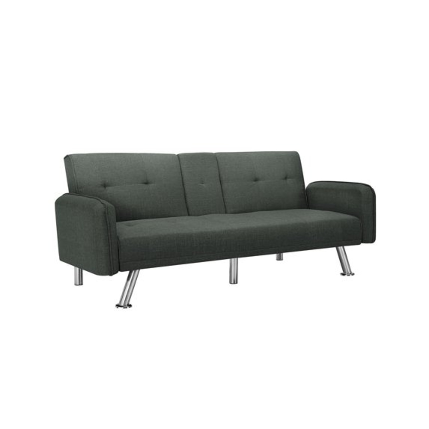 Walmart Gray Futon Sofa - image-5