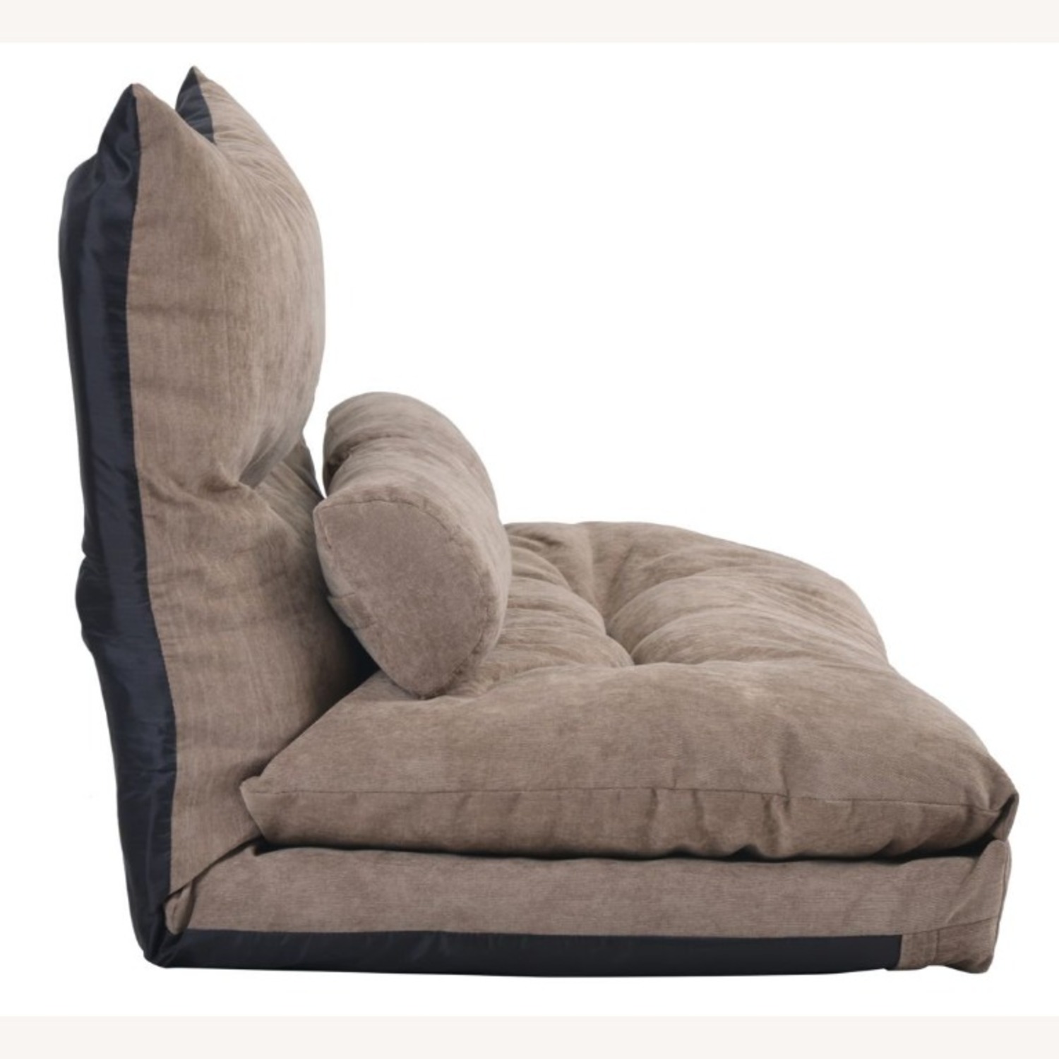 Walmart Light Brown Fabric Futon - image-3