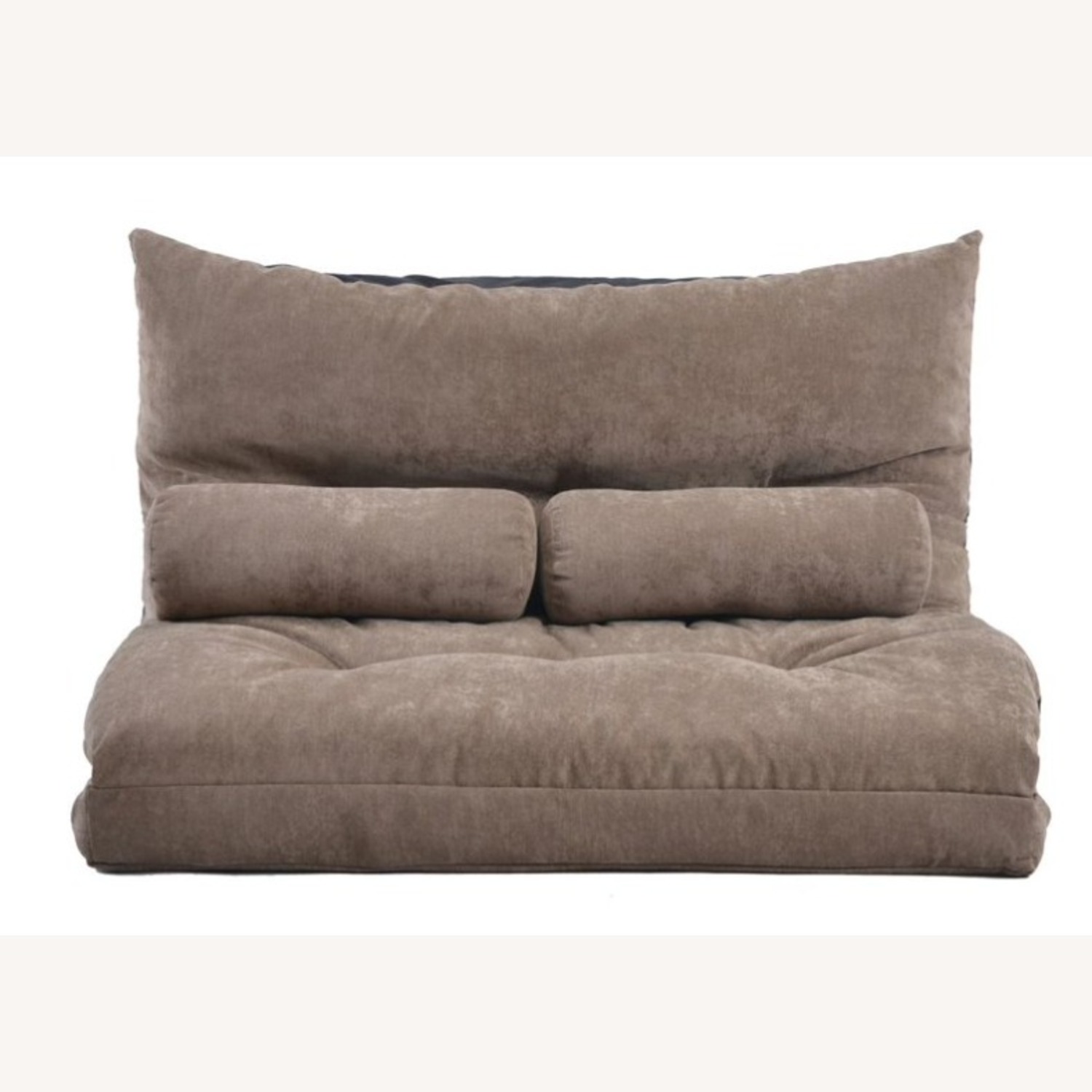 Walmart Light Brown Fabric Futon - image-4