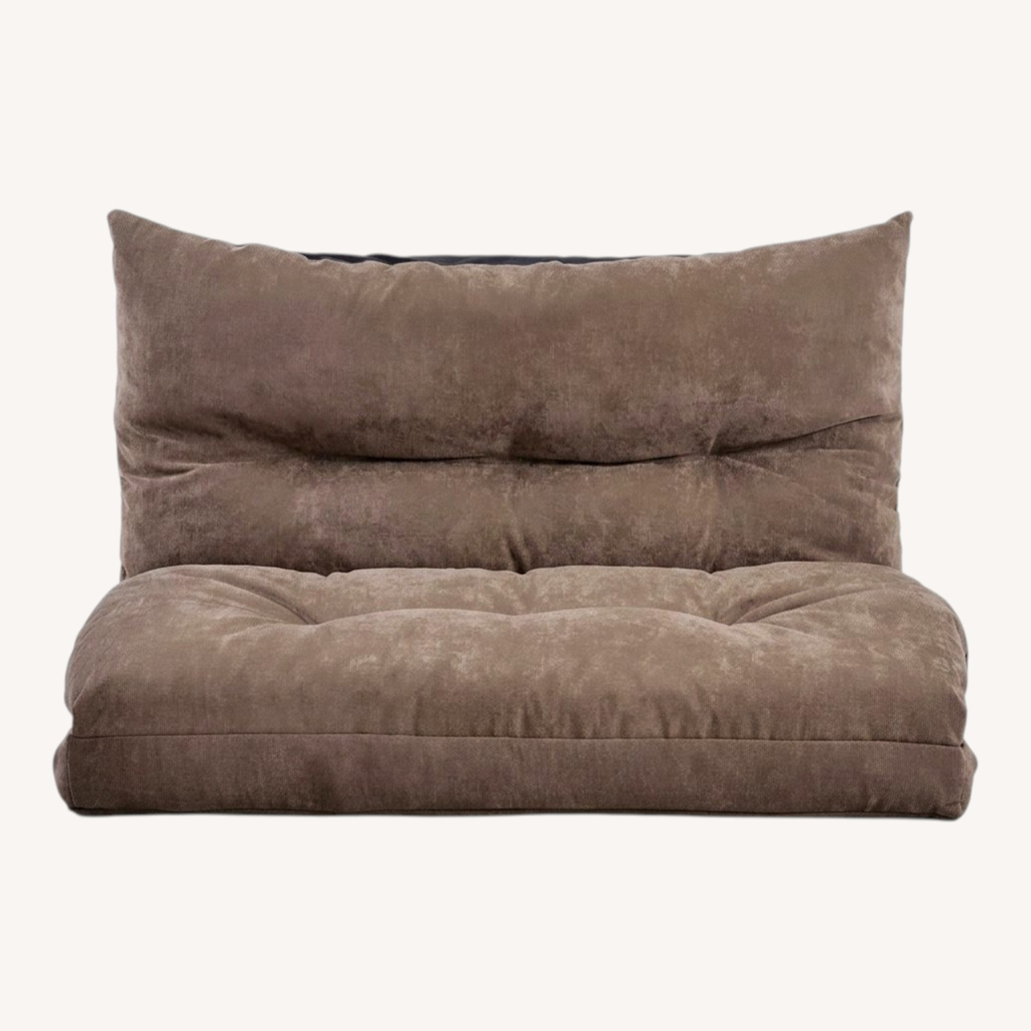Walmart Light Brown Fabric Futon - image-0