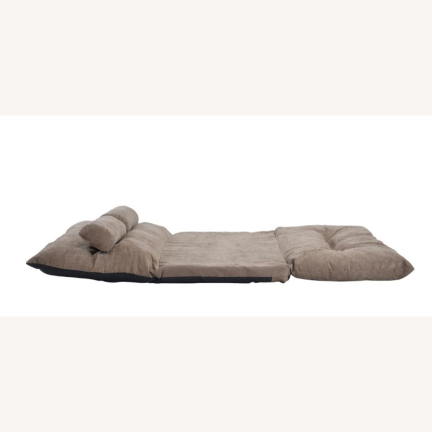 Walmart Light Brown Fabric Futon - image-2