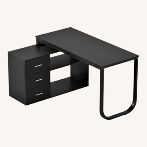 Used Amazon Black Metal Work Desk for sale on AptDeco