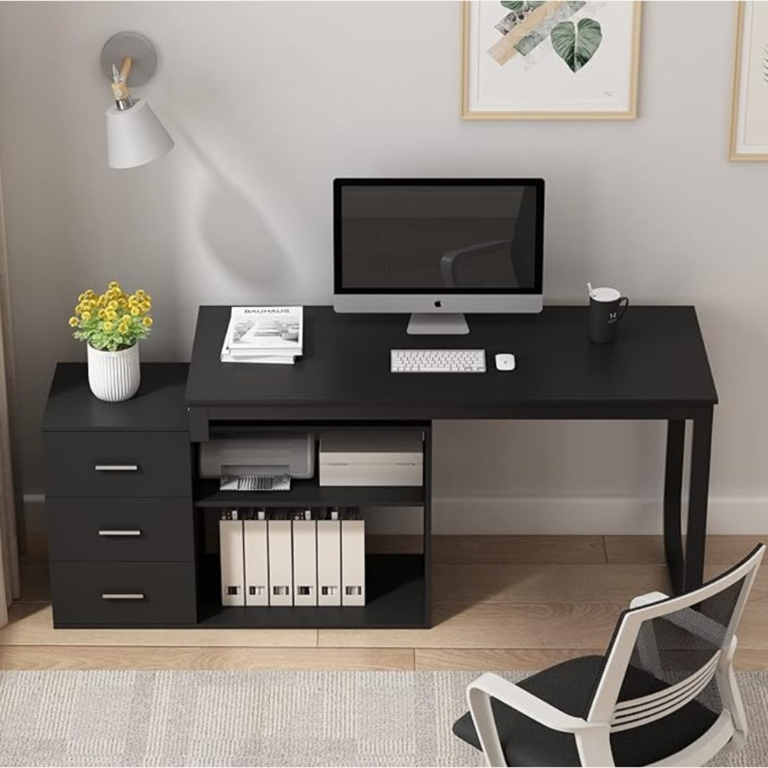 Amazon Black Metal Work Desk - image-4