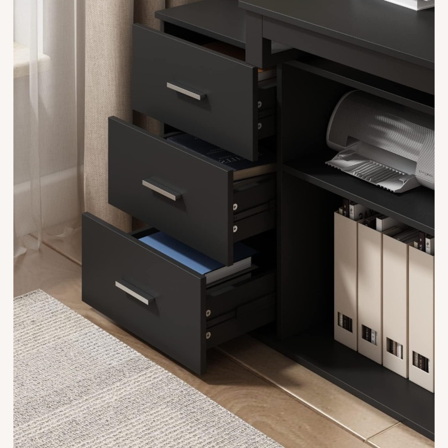 Amazon Black Metal Work Desk - image-3