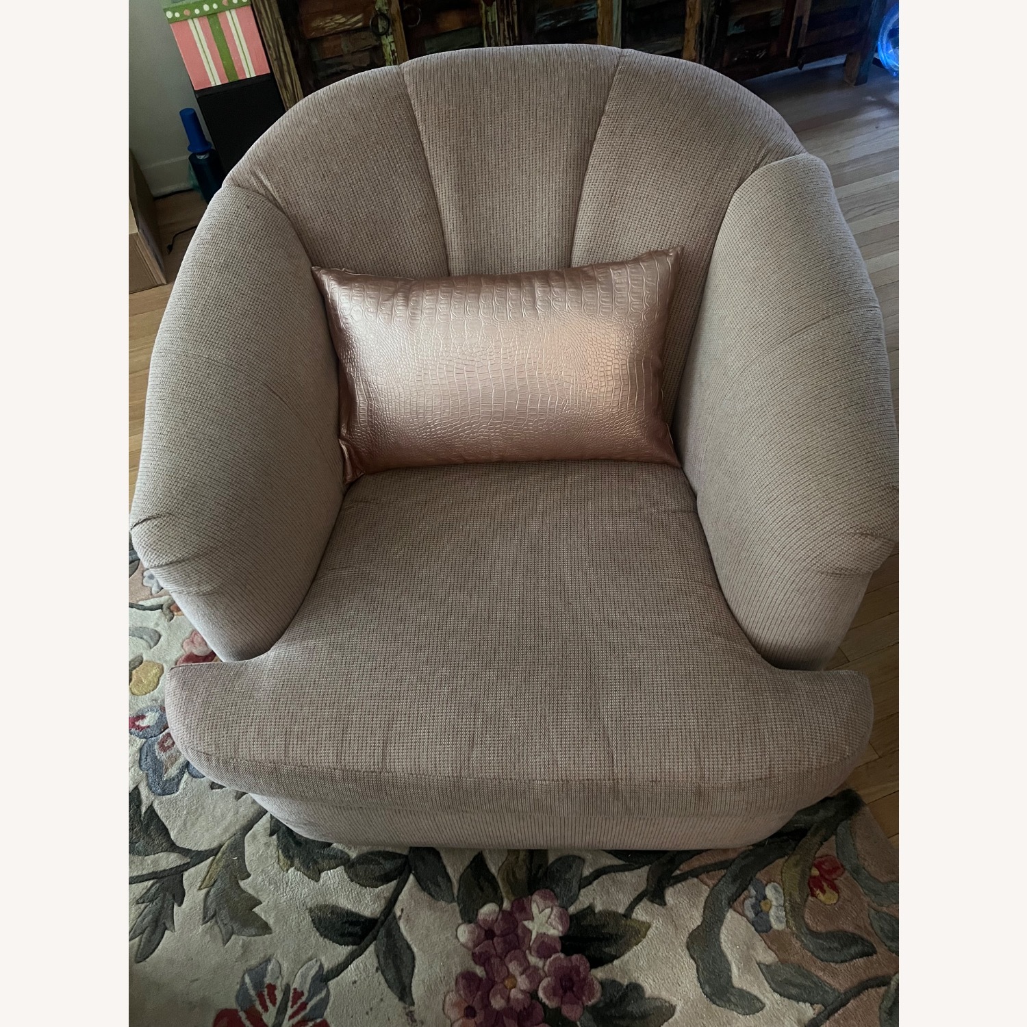 Pink Accent Chair - image-1