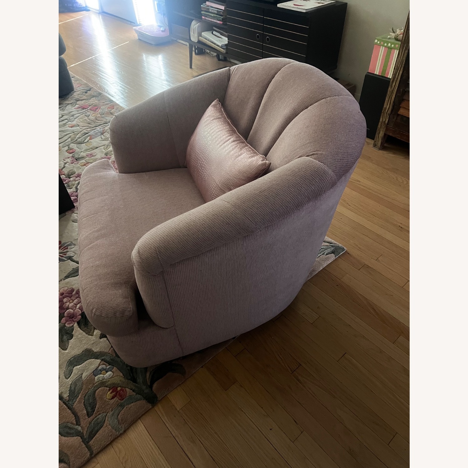 Pink Accent Chair - image-2