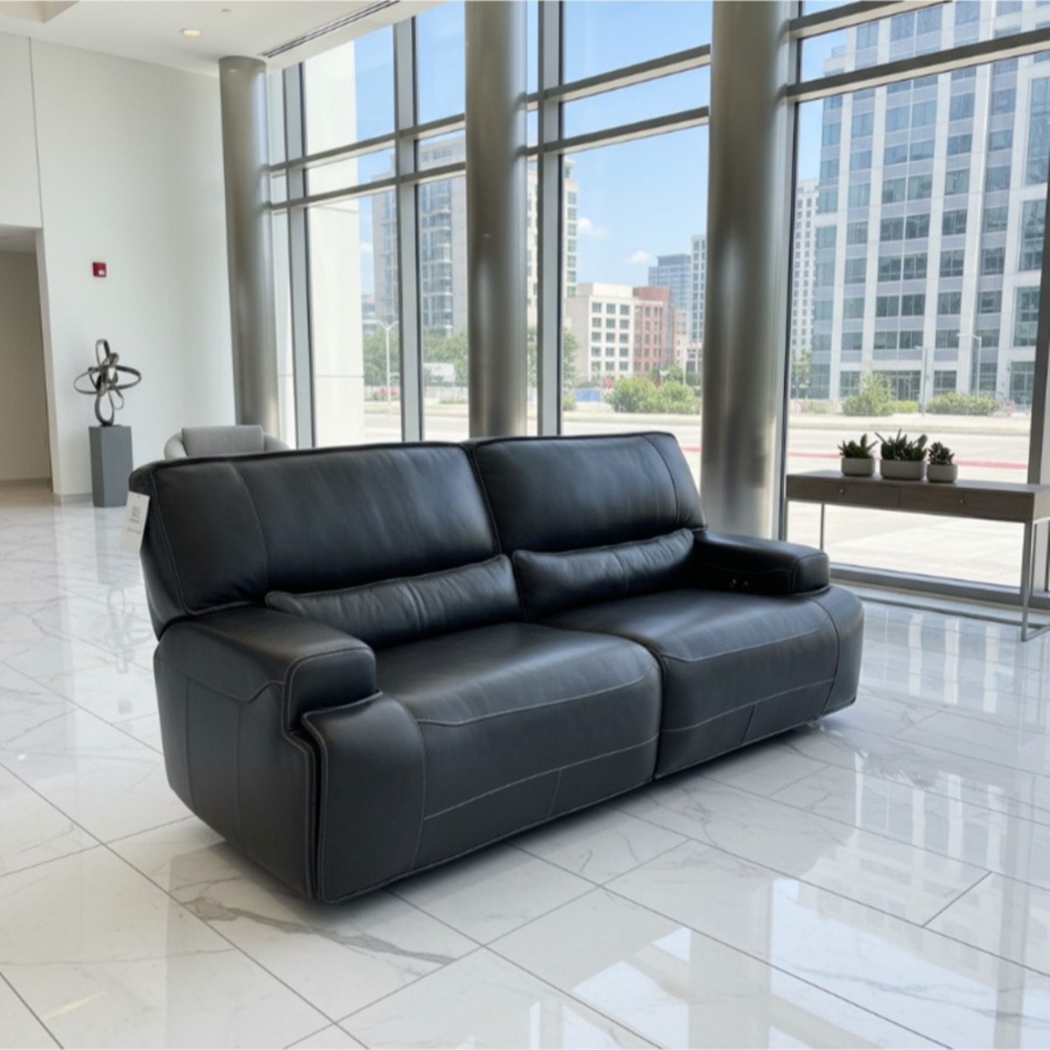 Motion Max Riviera Dual Power Recliner Sofa - image-1