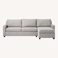 West Elm Light Gray Sleeper Sofa