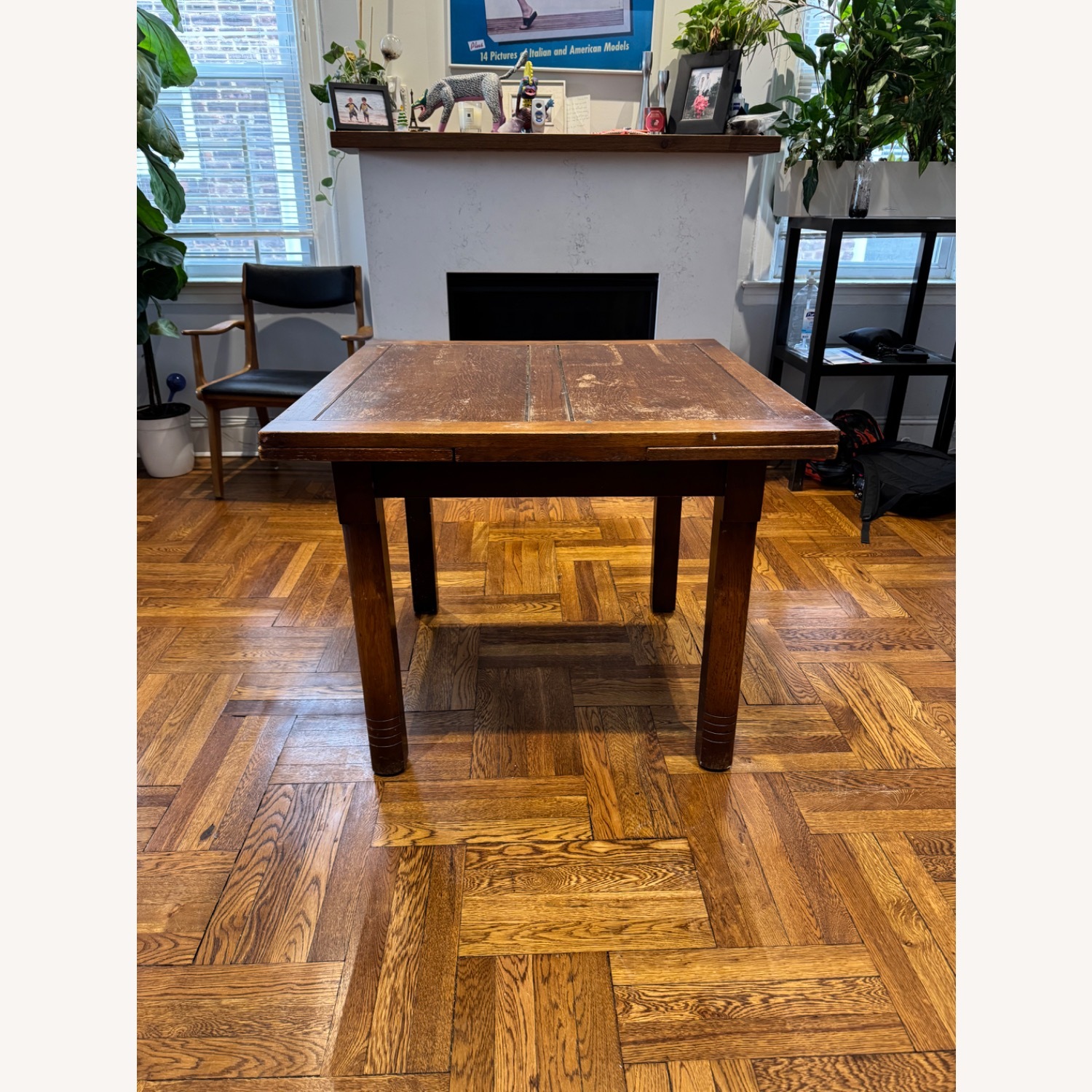 Vintage/Antique Dark Brown Dining Table - image-1
