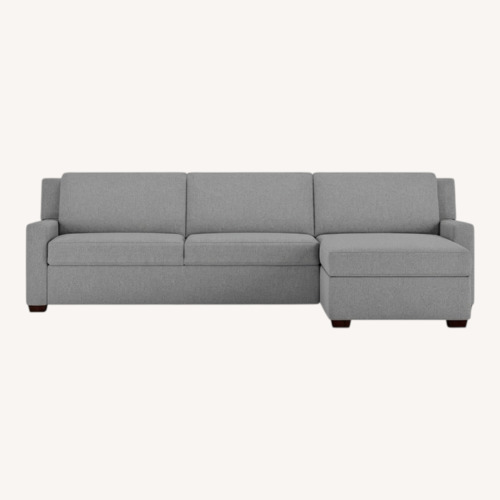 Used American Leather Light Gray Fabric Sleeper Sofa for sale on AptDeco