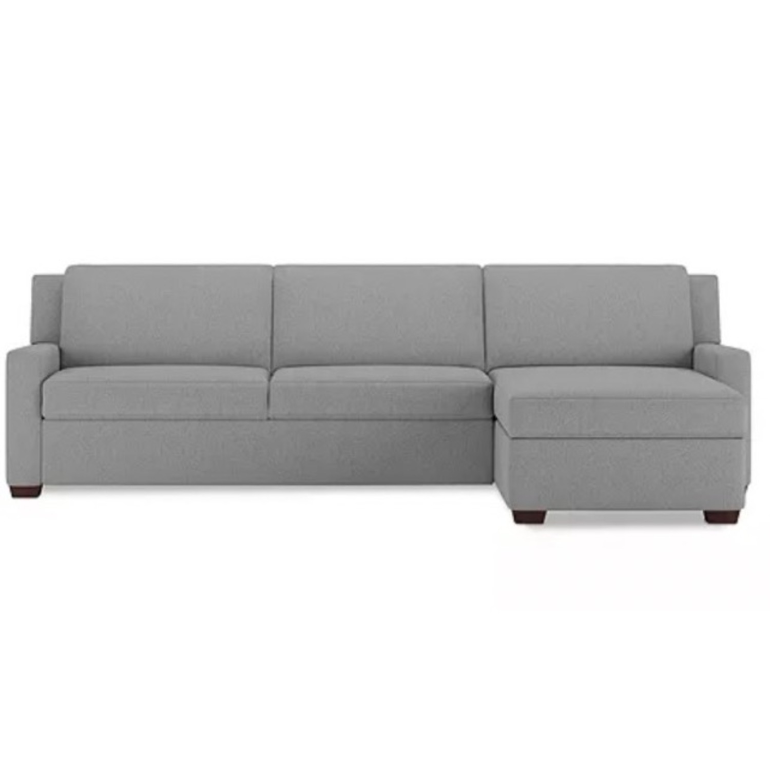 American Leather Light Gray Fabric Sleeper Sofa - image-4