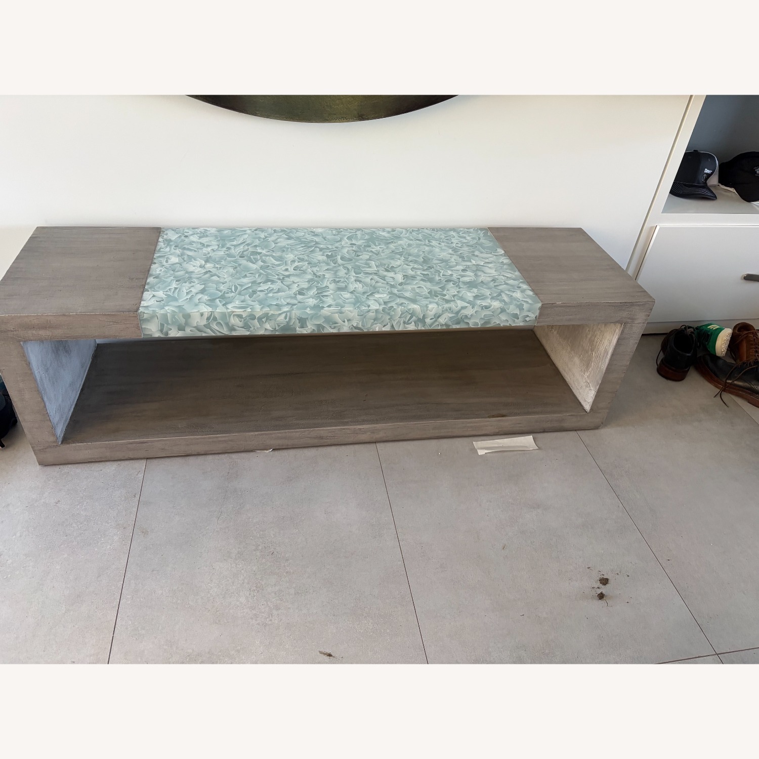 Taylor Made Custom Furniture Light Gray Bench - image-2