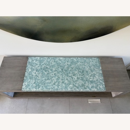 Used Taylor Made Custom Furniture Light Gray Bench for sale on AptDeco