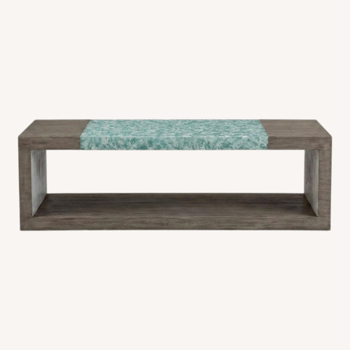 Used Taylor Made Custom Furniture Light Gray Bench for sale on AptDeco