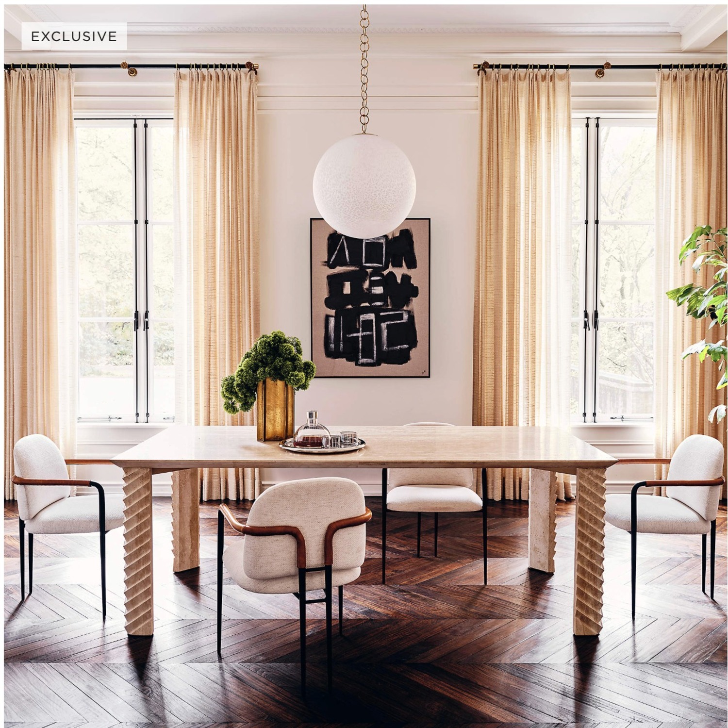 CB2 'Rune' Framed Wall Art by Lune — 36"x48" - image-4