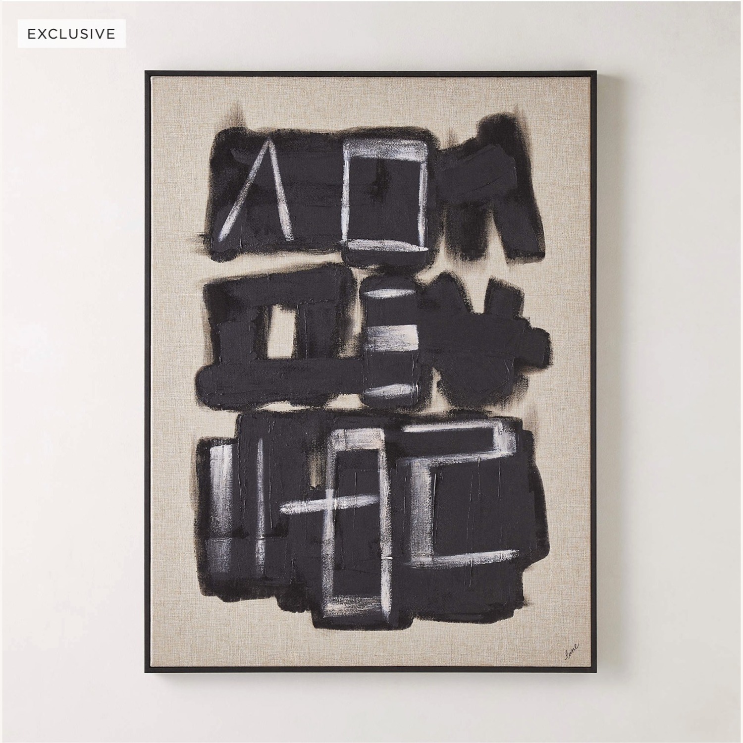 CB2 'Rune' Framed Wall Art by Lune — 36"x48" - image-6