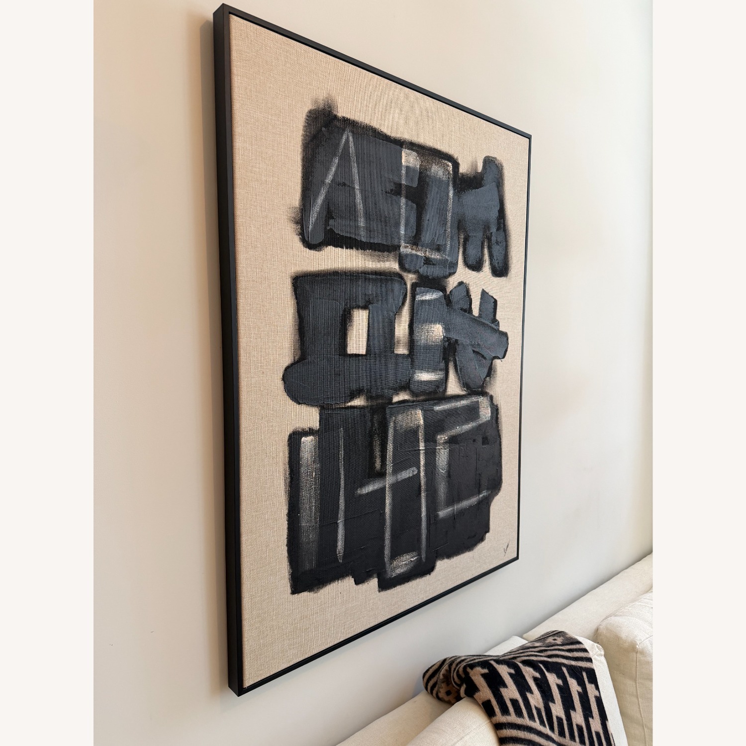 CB2 'Rune' Framed Wall Art by Lune — 36"x48" - image-3