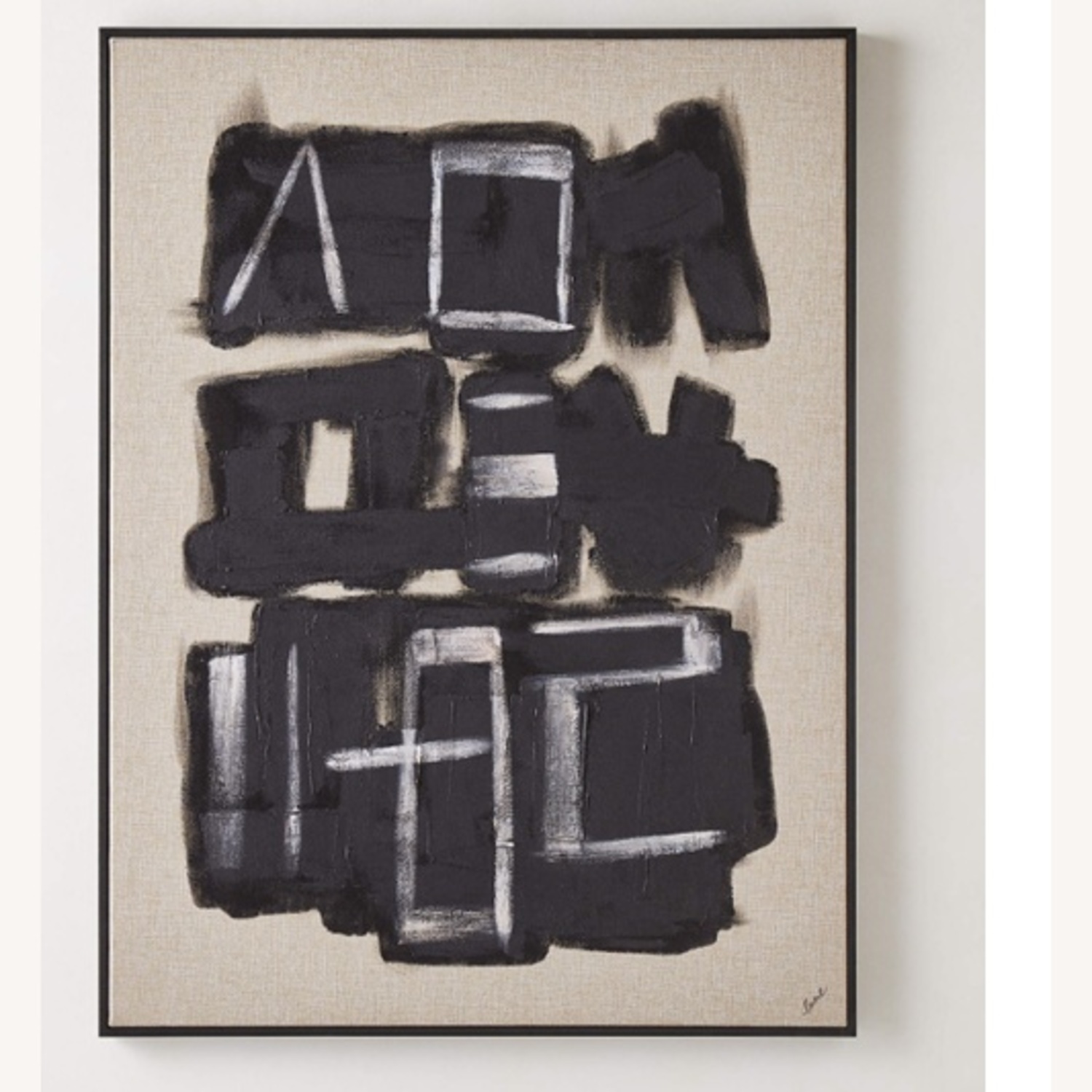 CB2 'Rune' Framed Wall Art by Lune — 36"x48" - image-9