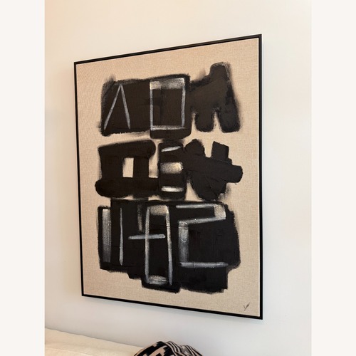 Used CB2 'Rune' Framed Wall Art by Lune — 36"x48" for sale on AptDeco