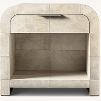 Restoration Hardware Lucien Parchment Nightstands
