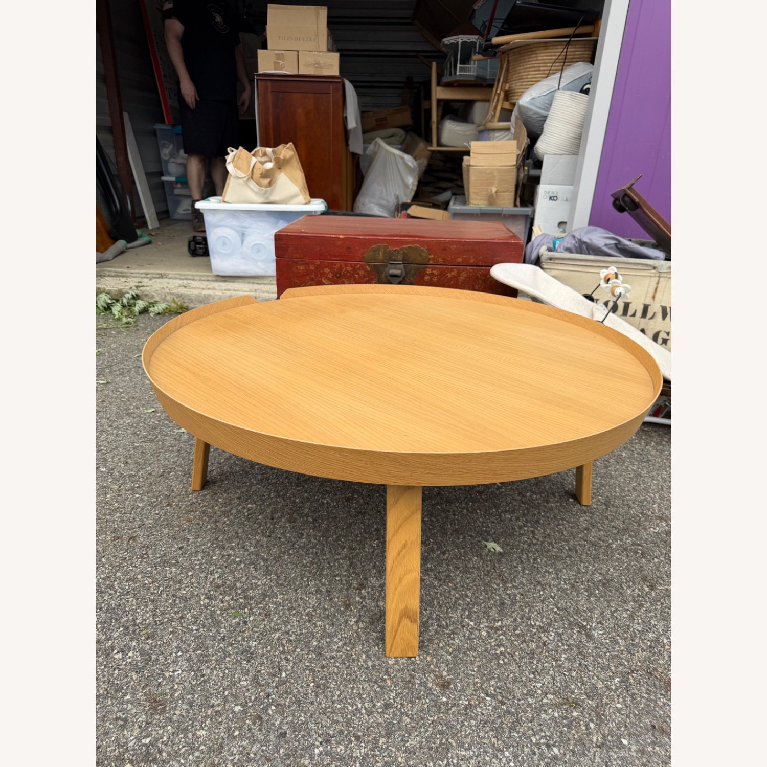 Muuto Light Brown Wood Coffee Table - image-4